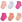Nike Βρεφικές κάλτσες Wild Flower Gripper Socks 6 pairs